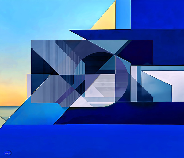 Puttering Through the Abbott Effect - SartQ Exhibit Piece 1025 Print