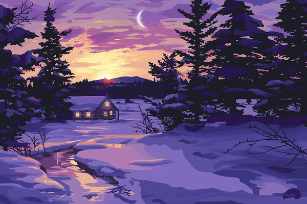 Cabin Retreat  Print