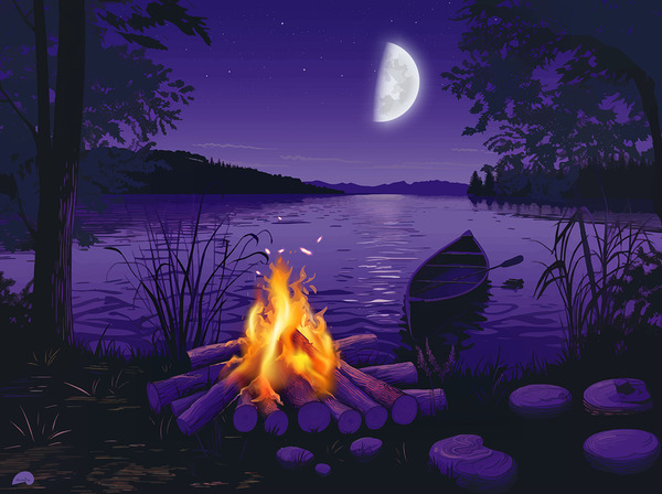 Campfire Calm  Imprimer