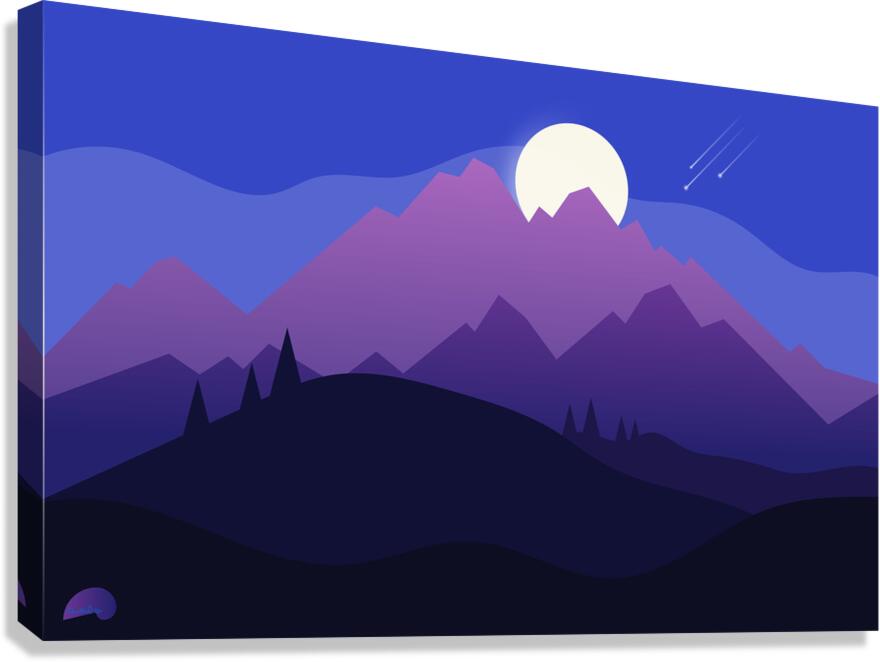 Purple Mountain Majesty Canvas Print