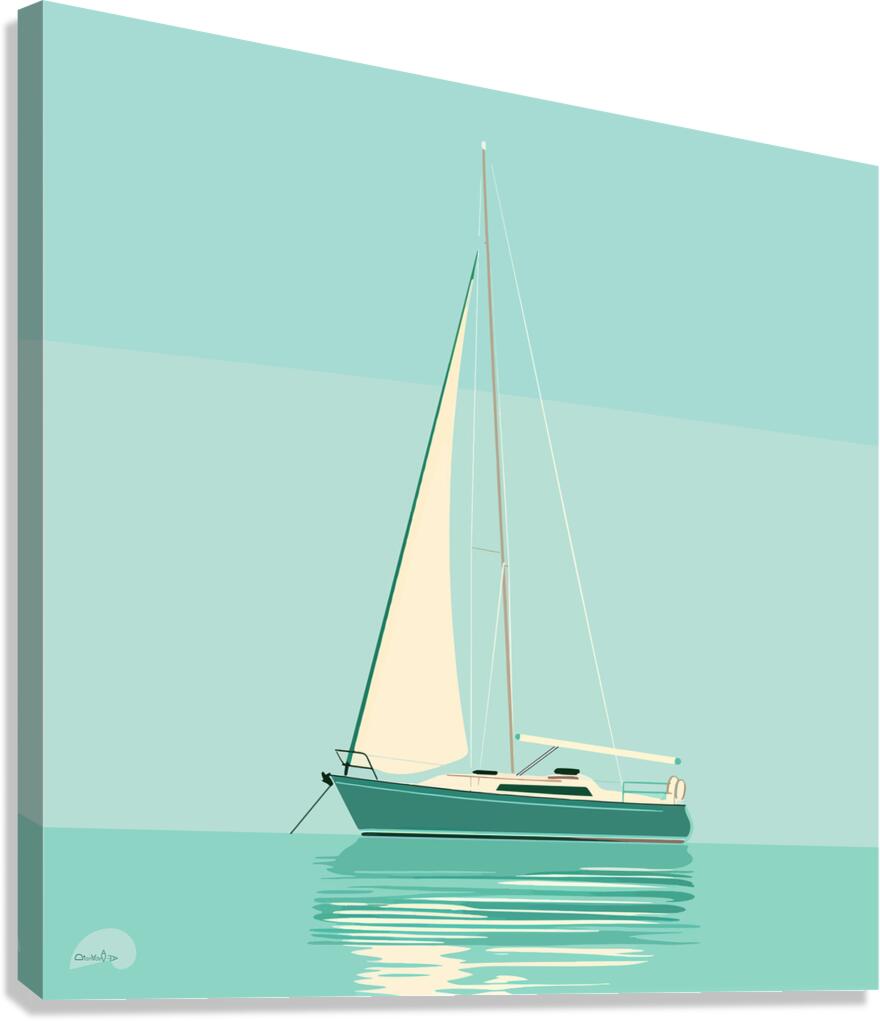 Serene Sailboat  Canvas Print