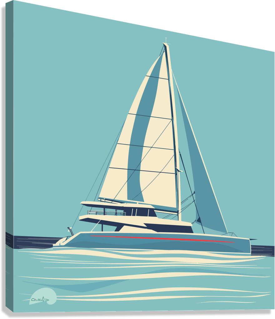 Catamaran  Impression sur toile
