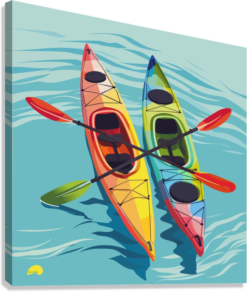 Candy Kayaks  Canvas Print
