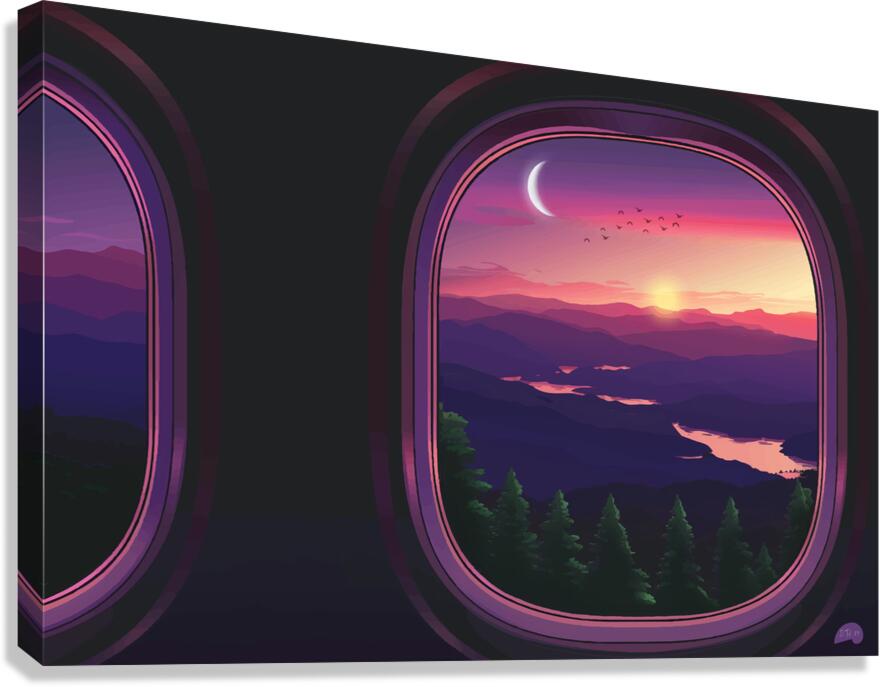 Birdseye Mountain Majesty   Canvas Print