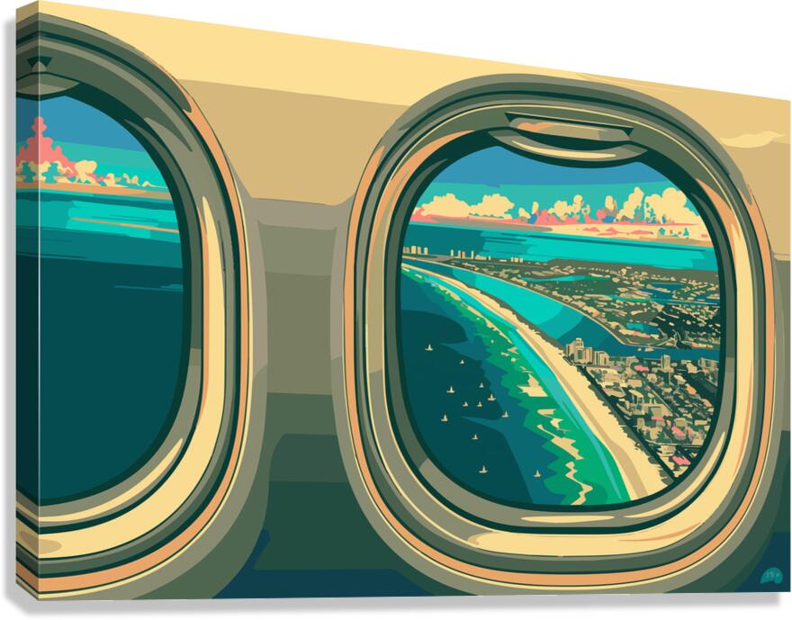 Gulf Paradise - Birds Eye  Impression sur toile