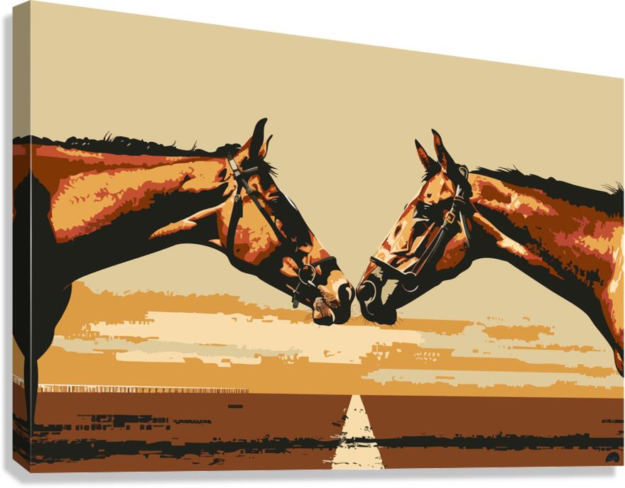Finish Line Frenemies    Canvas Print