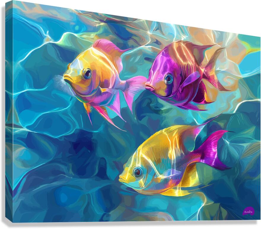 Fantastical Fish Fandango  Canvas Print
