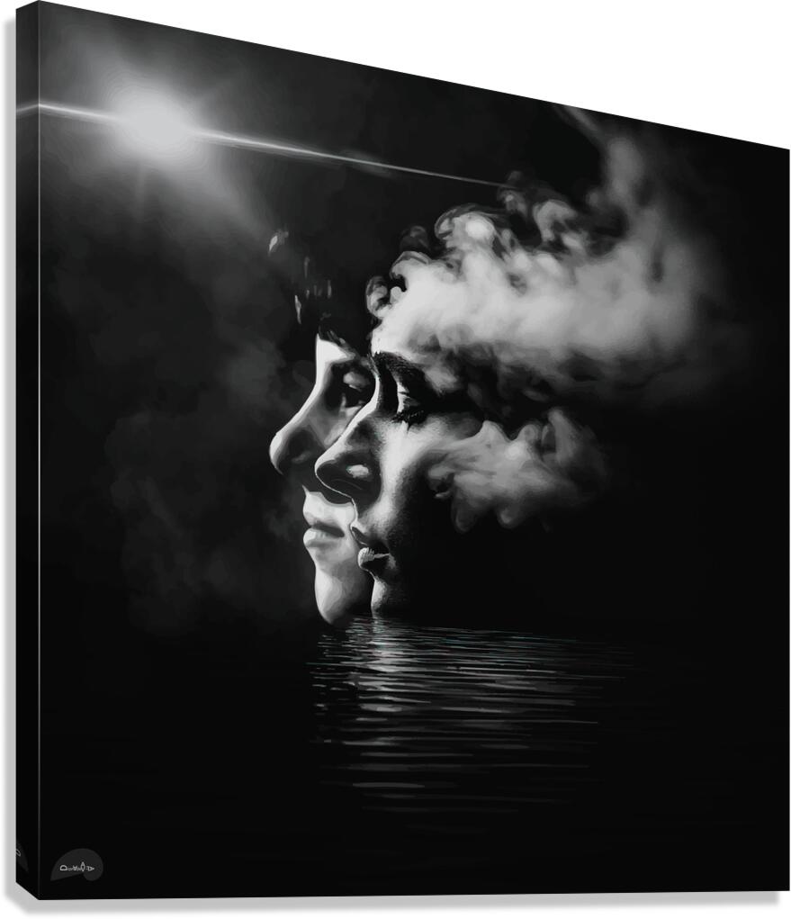 Sundered Self Finding Light - Solo Show - 1 of 5 Canvas Print