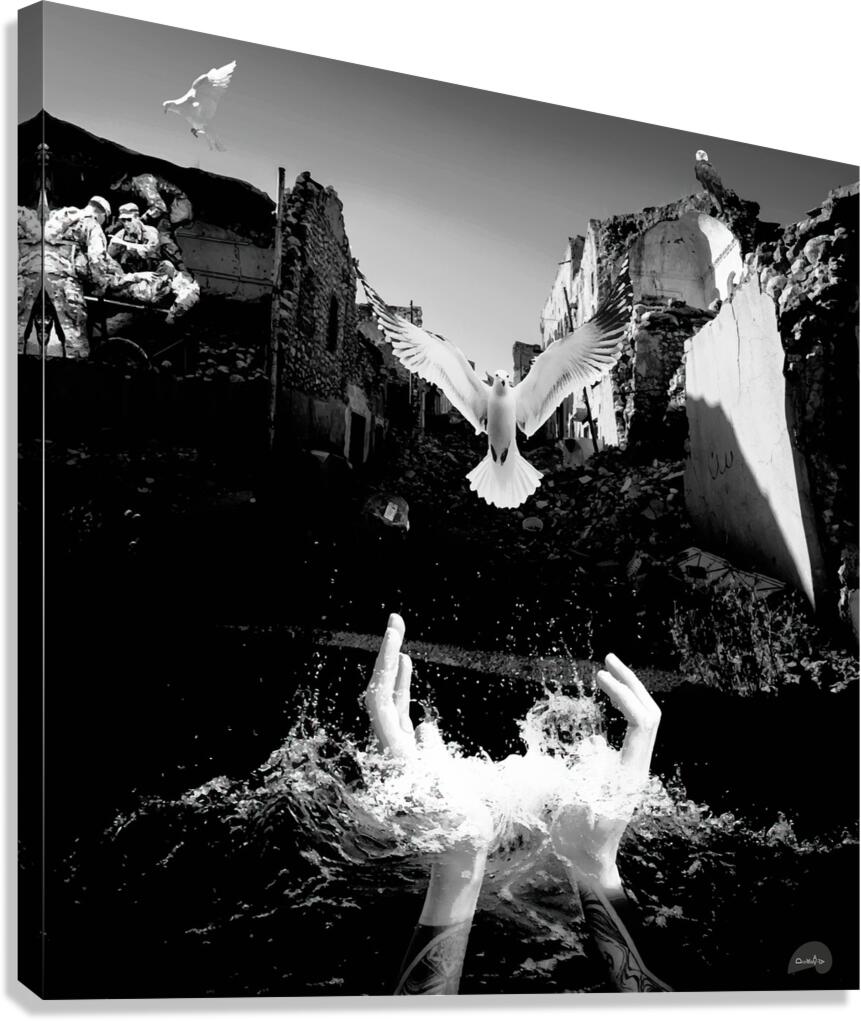 Resurgance RIsing Beyond the Ruins - Solo Show - 1 of 5 Canvas Print