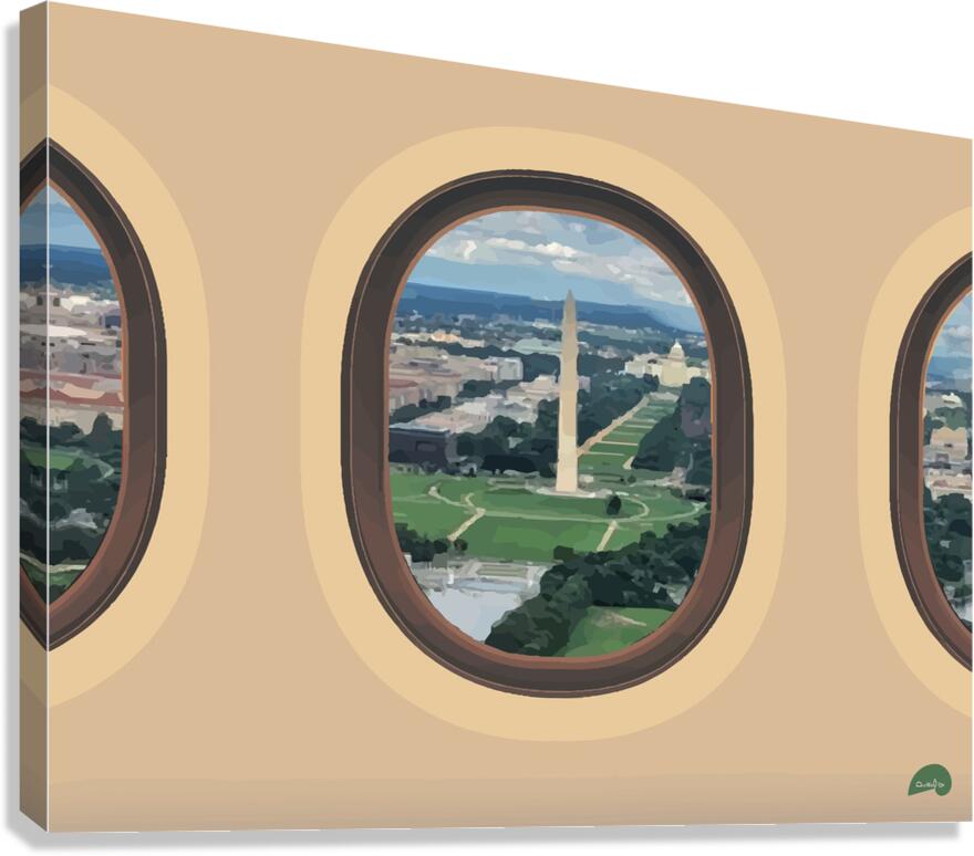 Birdseye - DC - Canada Canvas Print