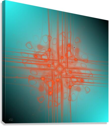 At the Intersection of Orange  Canvas Print