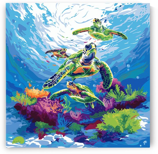 Sea Turtle Tango by Diana de Avila