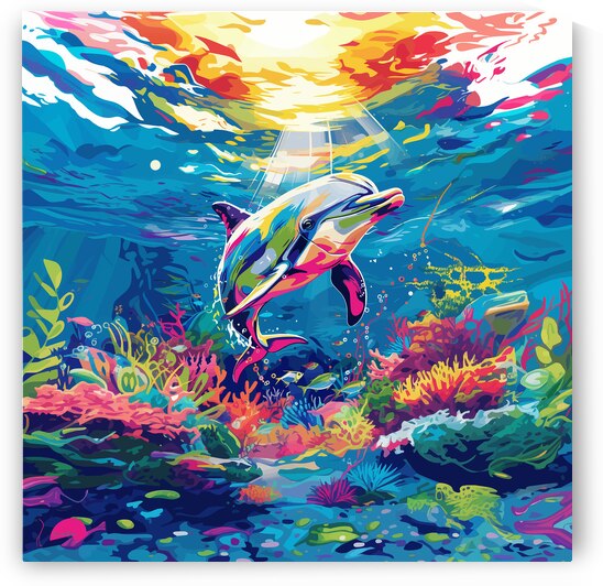 Painted Dolphin Disco by Diana de Avila