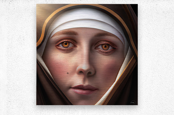 St Clare of Assisi  Metal print