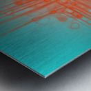 At the Intersection of Orange Metal print
