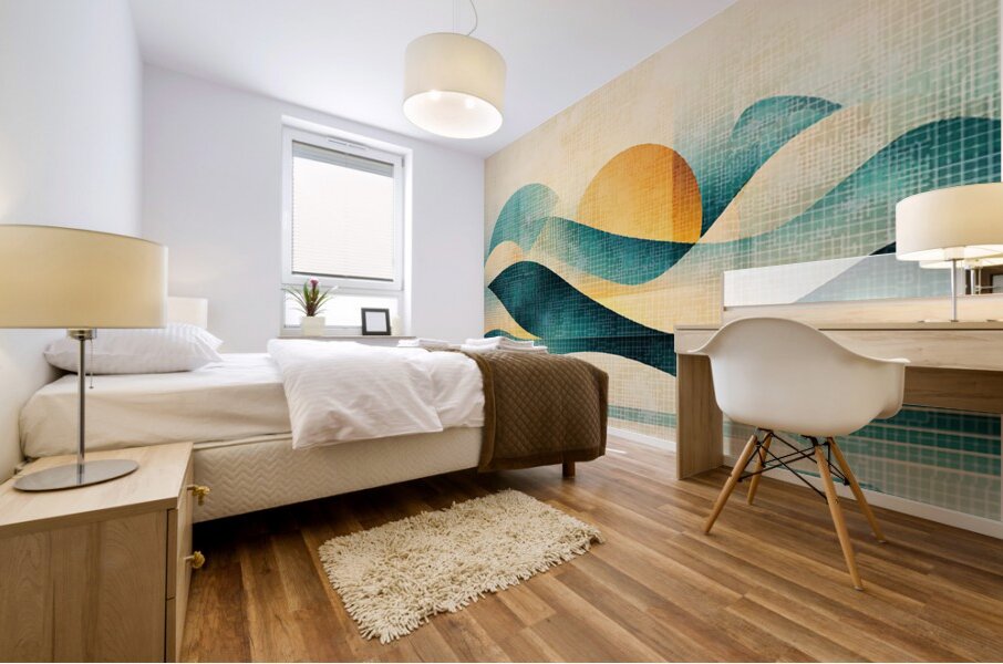 Algorithmic Dune Mural print