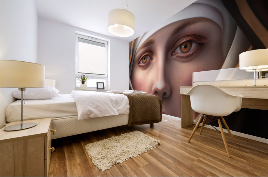 St Clare of Assisi Mural print