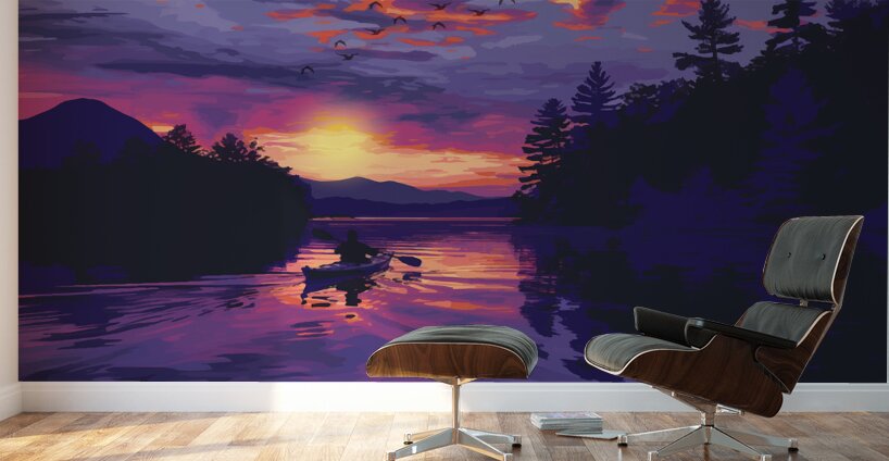 Twilight Paddle Wall Murals