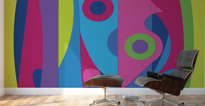 Pixels and Paper Scraps  Wall Murals