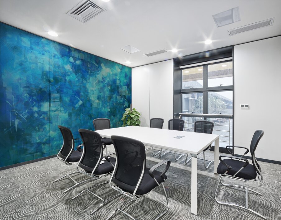 Blue Monday Wall Printing