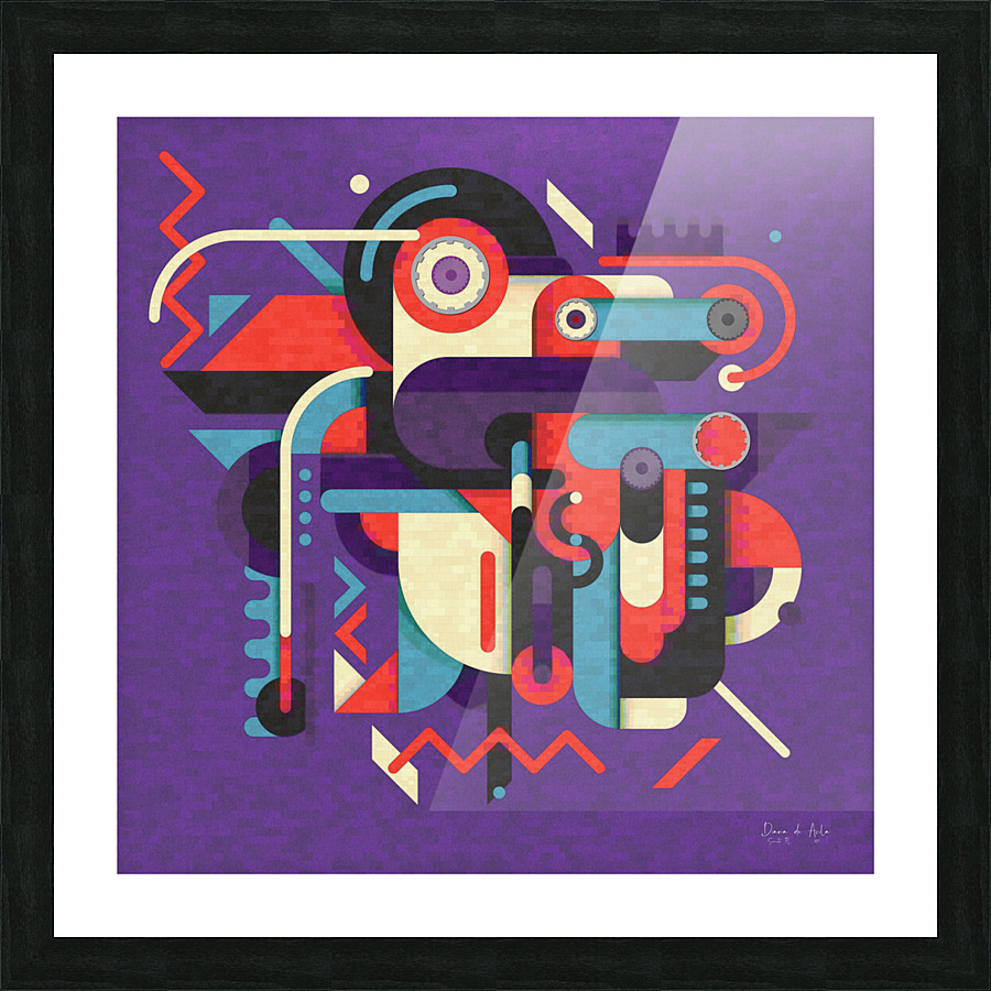 My Mechanized Mind  Picture Frame print