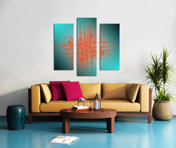 At the Intersection of Orange Canvas print