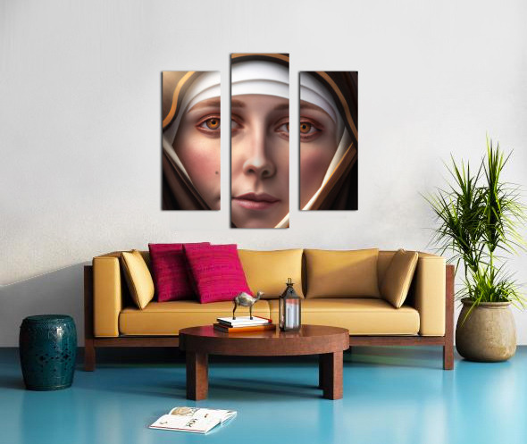 St Clare of Assisi Canvas print