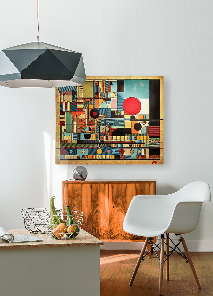 The Geometry of Sound  HD Metal print with Floating Frame on Back