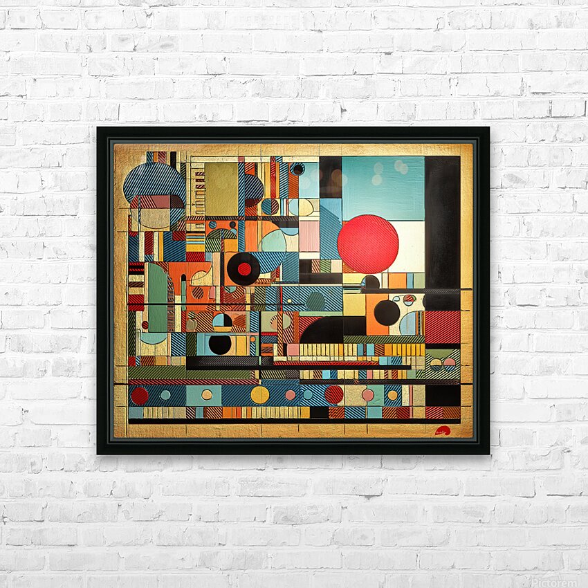 The Geometry of Sound HD Sublimation Metal print with Decorating Float Frame (BOX)