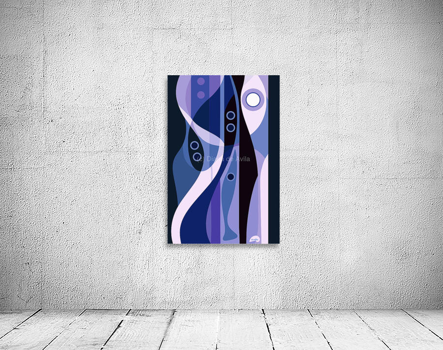 Groovy Ms. Blue Shoes by Diana de Avila