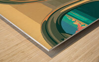 Gulf Paradise - Birds Eye Impression sur bois