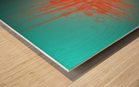 At the Intersection of Orange Wood print