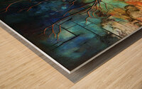 The Burning Bush Wood print