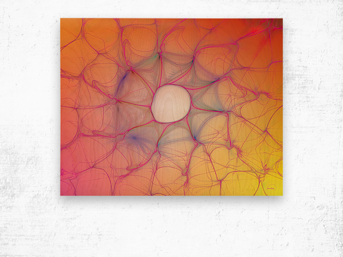 Sunny Synapses Wood print